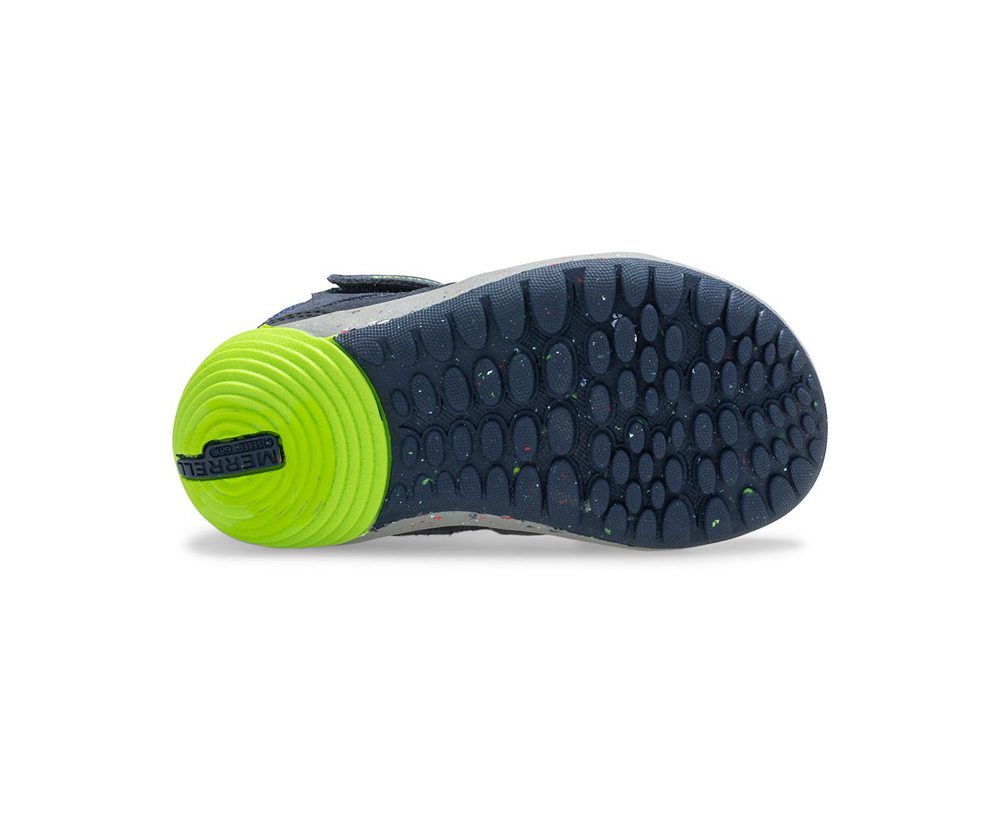 Merrell Støvler Børn - Bare Access Steps® Ridge Jr Hiker - Mørkeblå/Grøn - BOX085167